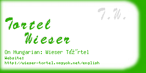 tortel wieser business card